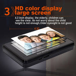 M4300A 4.3 inch Display Screen 3.0MP Camera Video Smart Doorbell, Support TF Card (32GB Max) & Motion Detection & Infrared Night Vision - Trustpick