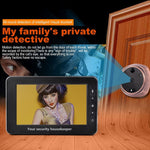 M4300A 4.3 inch Display Screen 3.0MP Camera Video Smart Doorbell, Support TF Card (32GB Max) & Motion Detection & Infrared Night Vision - Trustpick
