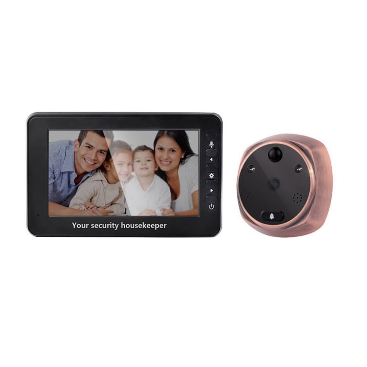 M4300A 4.3 inch Display Screen 3.0MP Camera Video Smart Doorbell, Support TF Card (32GB Max) & Motion Detection & Infrared Night Vision - Trustpick