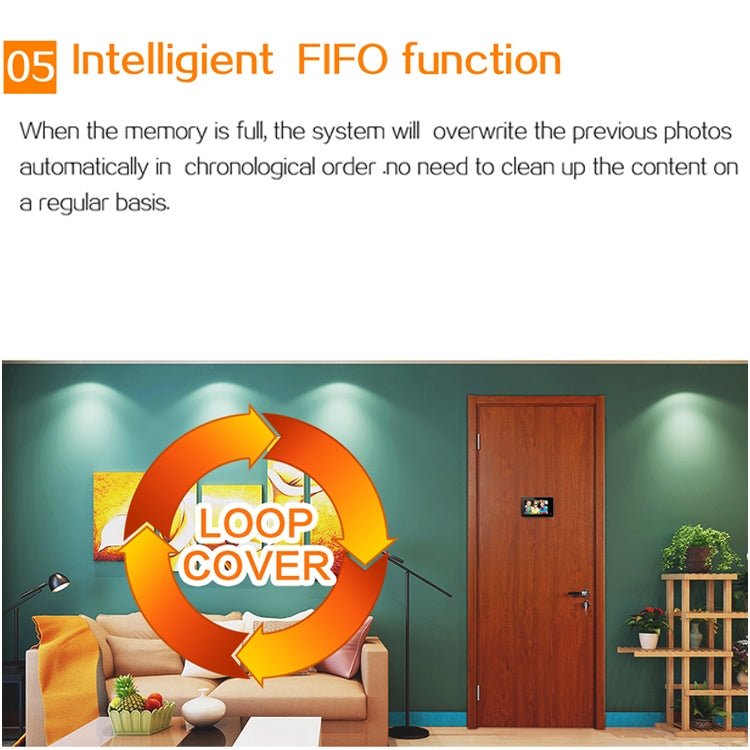 M4300B 4.3 inch TFT Color Display Screen 2.0MP Security Camera Video Smart Doorbell - Trustpick