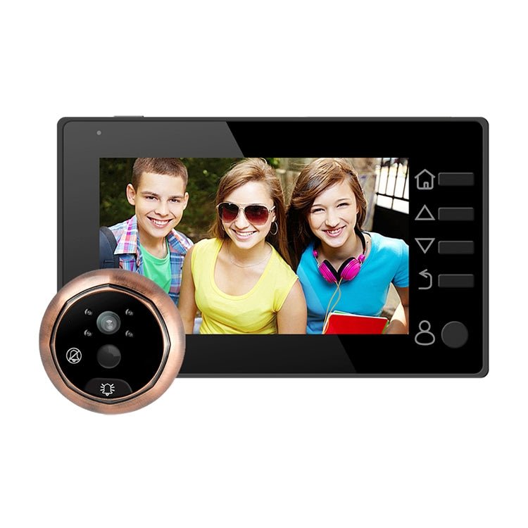 M4300D 4.3 inch TFT Color Display Screen 3.0MP Security Camera Video Smart Doorbell, Support TF Card (32GB Max) & Night Vision & Motion Detection - Trustpick