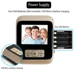 M530 3.0 inch TFT Display 3.0MP Camera Video Digital Door Viewer, Support TF Card (32GB Max) & Infrared Night Vision - Trustpick