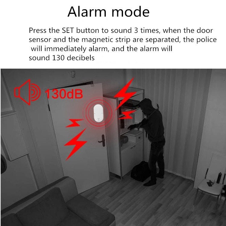 MC - 03 130dB Multi - function Door and Window Anti - theft Alarm with 5 Modes - Trustpick