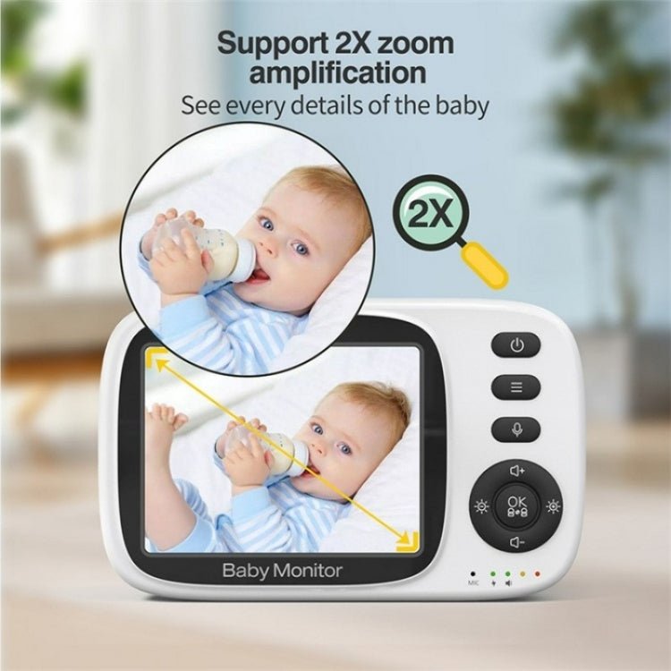 MC632A 2 Way Voice Talk Temperature Monitoring Baby Camera 3.2 inch Screen Baby Monitor - Trustpick