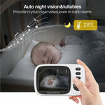 MC632A 2 Way Voice Talk Temperature Monitoring Baby Camera 3.2 inch Screen Baby Monitor - Trustpick