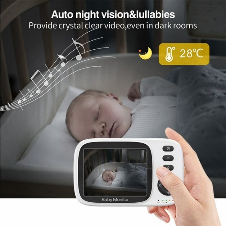 MC632A 2 Way Voice Talk Temperature Monitoring Baby Camera 3.2 inch Screen Baby Monitor - Trustpick