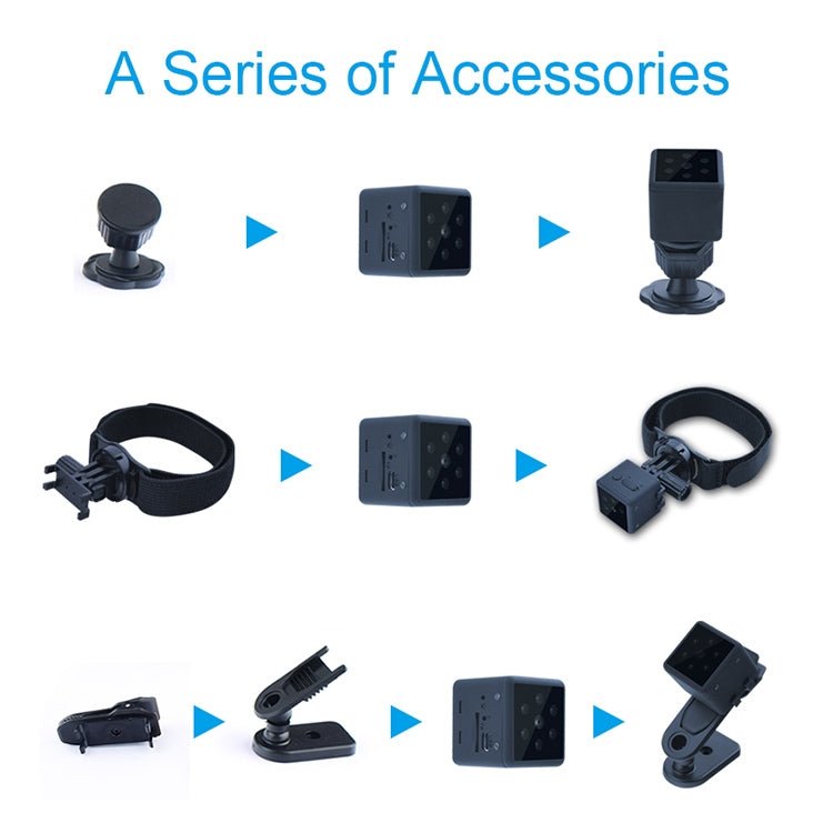 MD25 1080P Wearable Smart HD Camera Wireless Sport Camera, Support Infrared Night Vision / Motion Detection / TF Card - Trustpick