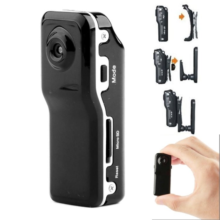 MD80 3 in 1 Mini Digital VIDEO Camera Camcorder POCKET DV with 720*480 pixels, Viewing Angle: 60 Degree - Trustpick