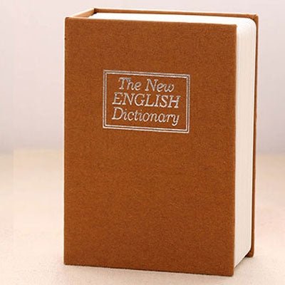 Mini Dictionary Safe Box Book Secret Security Lock Cash Money Coin Storage Jewellery key Locker - Trustpick