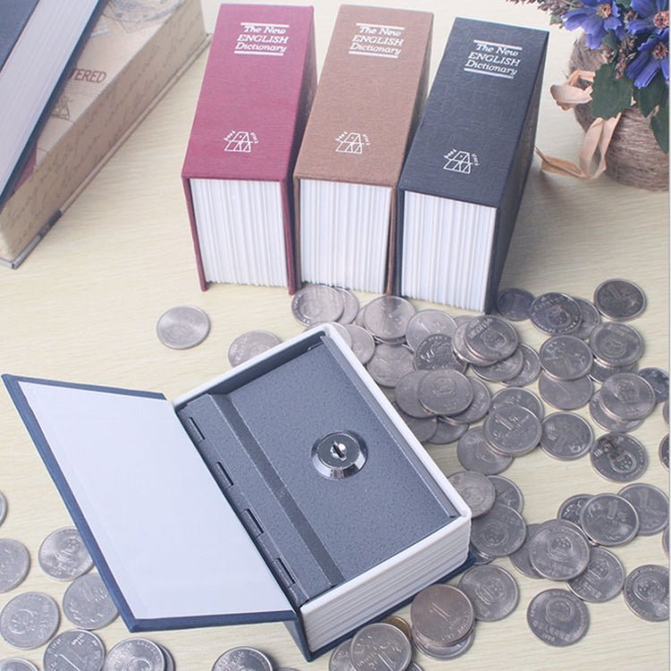Mini Dictionary Safe Box Book Secret Security Lock Cash Money Coin Storage Jewellery key Locker - Trustpick