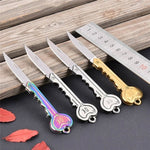Mini Key Knife Tactical Camp Outdoor Keyring Ring Keychain Fold Self Defense Security Multi Tool - Trustpick
