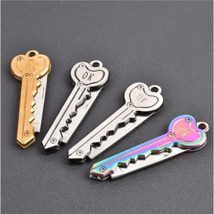 Mini Key Knife Tactical Camp Outdoor Keyring Ring Keychain Fold Self Defense Security Multi Tool - Trustpick