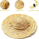Mini Pet Straw Hat Cat Dog Birthday Party Sun Visor Hat - Trustpick