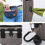 MOVEPEAK Pet Snack Bag Leash Pet Training Waist Bag Outing Dog Snack Bag - Trustpick