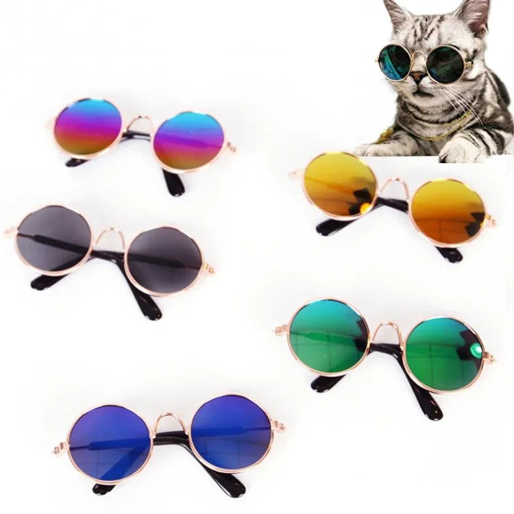 Multicolored Eye - wear Pet Cat Dog Fashion Sunglasses UV Sun Glasses Eye Protection - Trustpick