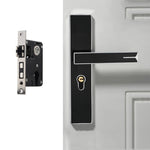 Mute Strong Magnetic Aluminum Alloy Interior Door Lock Door Bedroom Hardware Handle Lock - Trustpick