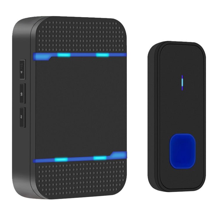 N15K - 1T1 - B 110dB Wireless IP55 Waterproof Low Power Consumption WiFi Doorbell Receiver with Night Light , 53 Music Options, Receiver Distance: 300m - Trustpick