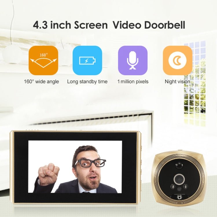 N6 2.0 Million Pixels 4.3 inch Screen Video Doorbell - Trustpick