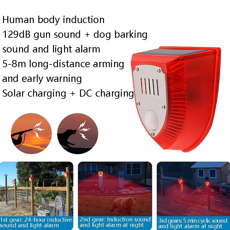 N911M Solar Animal Repeller Outdoor Sound And Light Alarm - Trustpick
