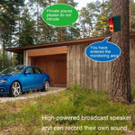 N911N Solar Alarm Infrared Sensor Sound And Light Blast Warning Light Animal Repeller - Trustpick