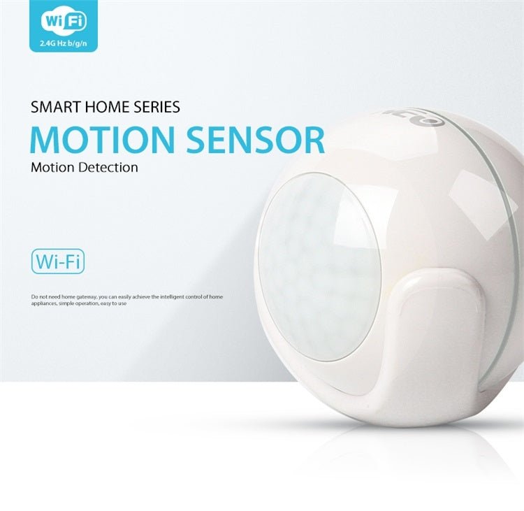 NEO NAS - PD01W Wireless WiFi PIR Detector Motion Sensor, Support Android / IOS systems & Ultra - bright Red LED - Trustpick