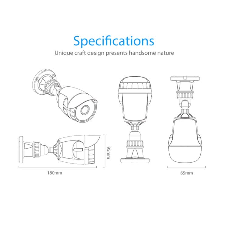 NEO NIP - 56AI Outdoor Waterproof WiFi IP Camera, with IR Night Vision & Mobile Phone Remote Control - Trustpick