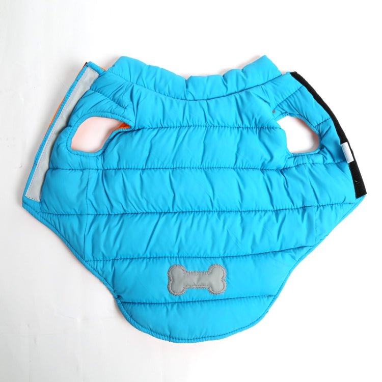 New Autumn and Winter Style Lovely Bone Pattern Pet Dog Reversible Cotton Garment Size:S, Bust: 38 - 43cm, Neck: 26 - 31cm - Trustpick