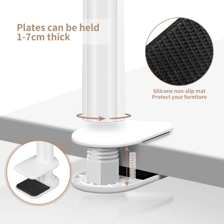 No - Drill Security Camera Mount With Clip Flexible Bendable Bracket Base For Baby Monitor/Webcam - Trustpick