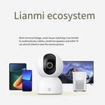Original Xiaomi Mijia Smart Camera 3 PTZ Version 3K AI Detection Baby Monitor 5MP 360 Degree View Webcam Day & Night Work Infrared Night Vision, With US Plug Adapter - Trustpick