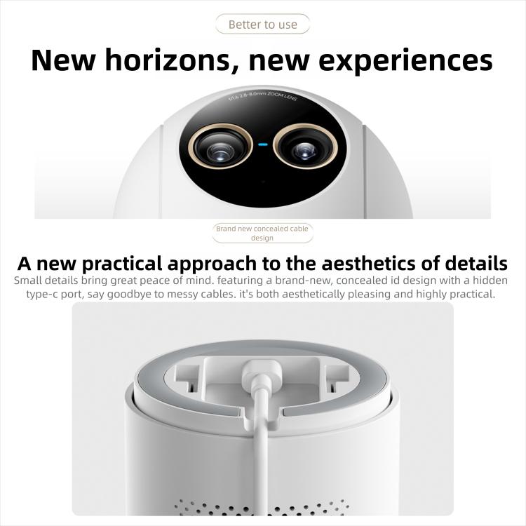 Original Xiaomi Mijia Smart Camera 4 9X Zoom Edition Baby Pet AI Facial Recognition Gesture Call Two - way Voice Camera For Mi Home APP - Trustpick