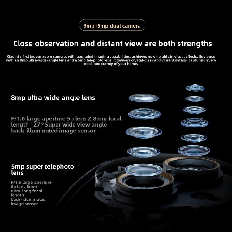 Original Xiaomi Mijia Smart Camera 4 9X Zoom Edition Baby Pet AI Facial Recognition Gesture Call Two - way Voice Camera For Mi Home APP - Trustpick