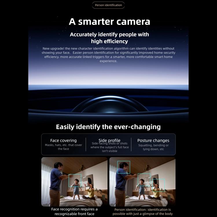 Original Xiaomi Mijia Smart Camera 4 9X Zoom Edition Baby Pet AI Facial Recognition Gesture Call Two - way Voice Camera For Mi Home APP - Trustpick