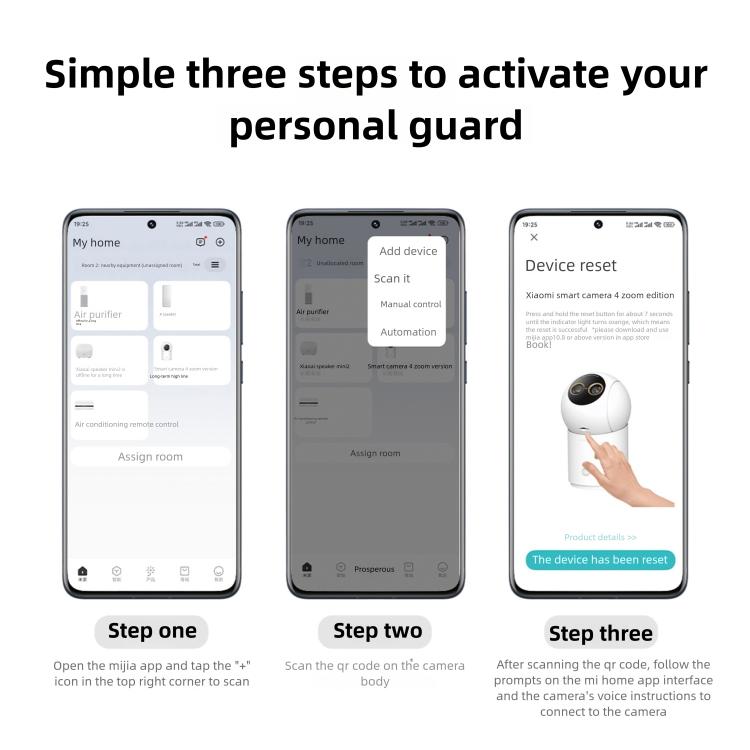 Original Xiaomi Mijia Smart Camera 4 9X Zoom Edition Baby Pet AI Facial Recognition Gesture Call Two - way Voice Camera For Mi Home APP - Trustpick