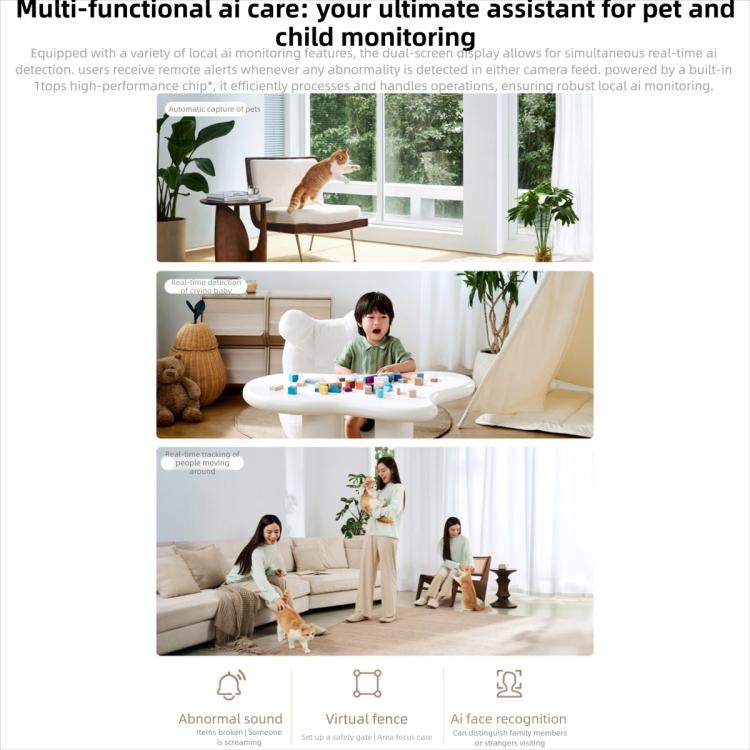 Original Xiaomi Mijia Smart Camera 4 Dual Lens PTZ 360 Degree AI Detection 5MP WiFi 6 Home Security Mi Home APP Camera - Trustpick