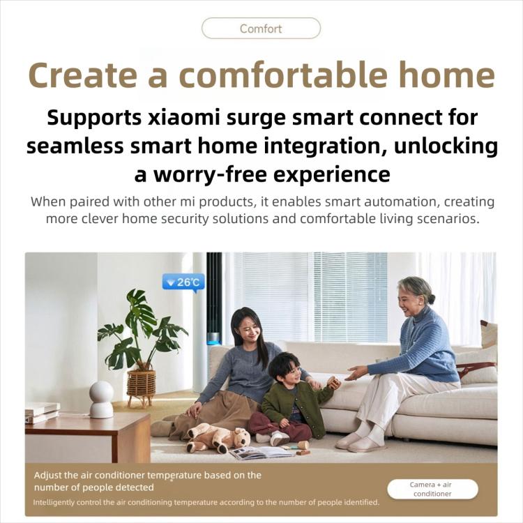 Original Xiaomi Smart Camera 4 4K Dual - band Wi - Fi 6 8MP HDR AI Tracking Night Vision Two - Way Audio Home Security Baby Monitor Pet Camera - Trustpick