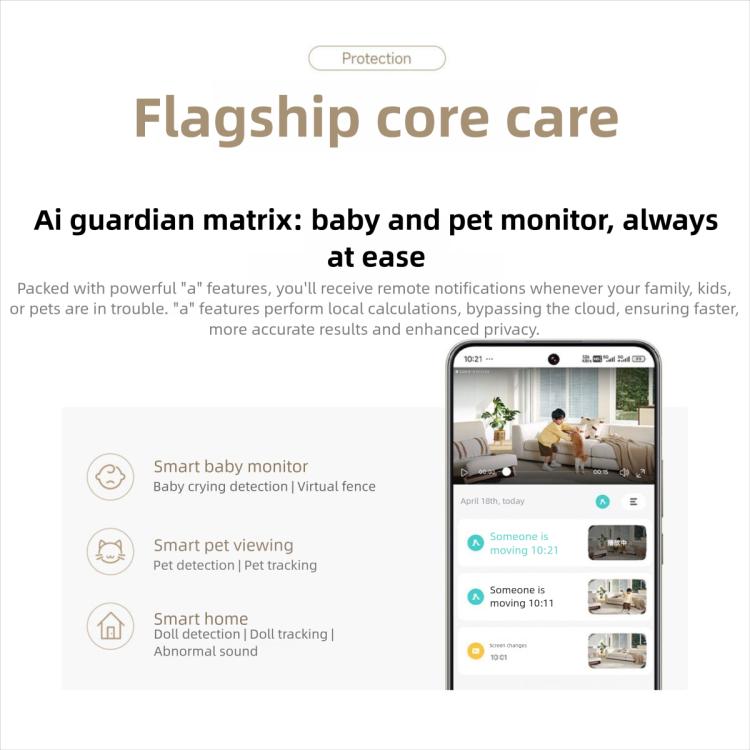 Original Xiaomi Smart Camera 4 4K Dual - band Wi - Fi 6 8MP HDR AI Tracking Night Vision Two - Way Audio Home Security Baby Monitor Pet Camera - Trustpick