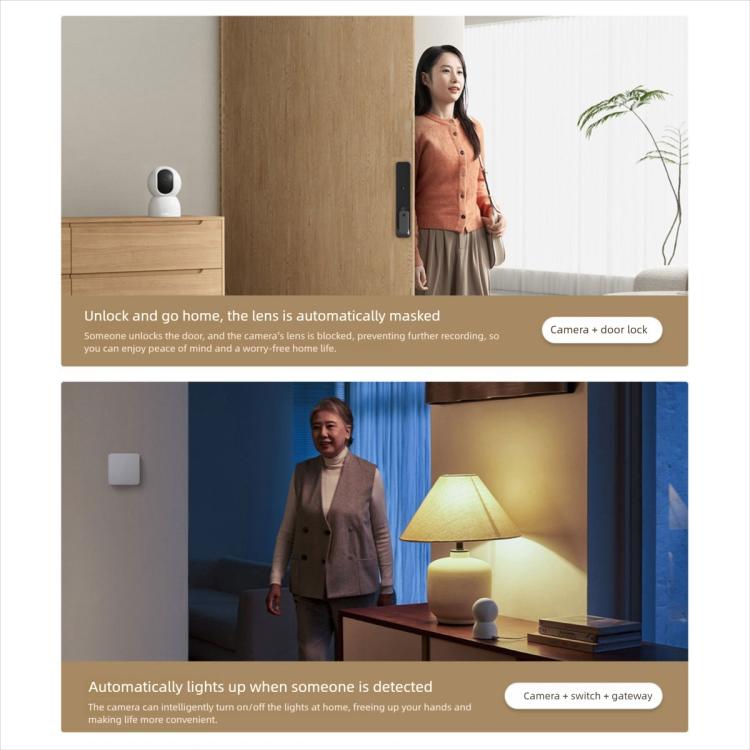Original Xiaomi Smart Camera 4 4K Dual - band Wi - Fi 6 8MP HDR AI Tracking Night Vision Two - Way Audio Home Security Baby Monitor Pet Camera - Trustpick