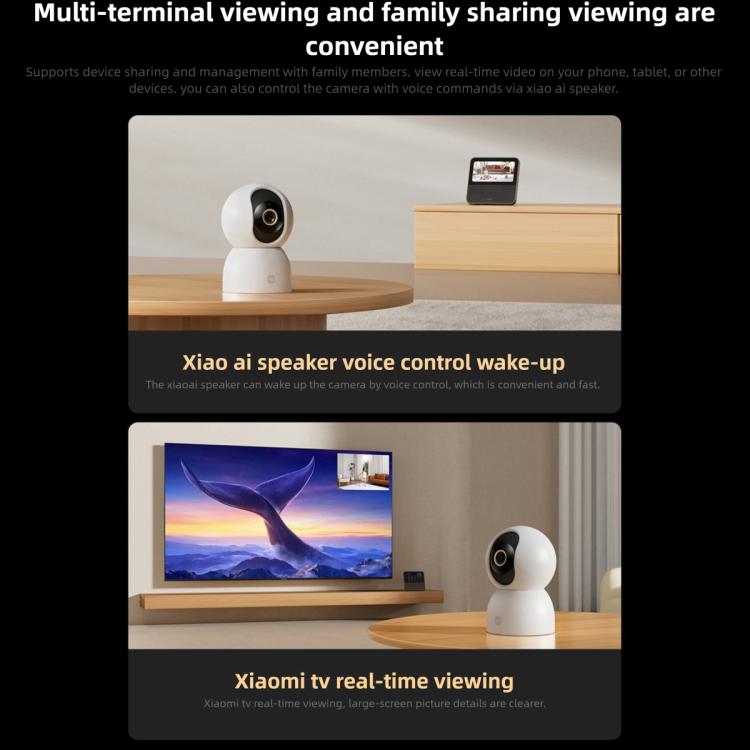 Original Xiaomi Smart Camera 4C 3.5K AI Detection 6MP Full Color Night Vision WiFi 6 Home Security Camera - Trustpick