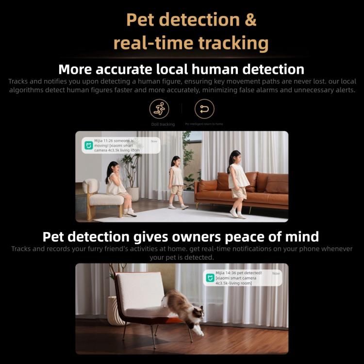 Original Xiaomi Smart Camera 4C 3.5K AI Detection 6MP Full Color Night Vision WiFi 6 Home Security Camera - Trustpick
