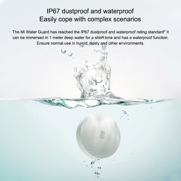 Original Xiaomi Wireless Bluetooth Flood Guard Intelligently Detects Water Leakage Xiaoai Speaker Linkage App to Remotely Remind Smart Home, need to be used with CA1001 - Trustpick