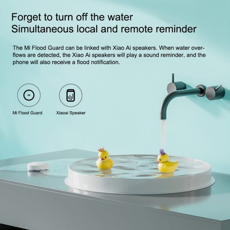 Original Xiaomi Wireless Bluetooth Flood Guard Intelligently Detects Water Leakage Xiaoai Speaker Linkage App to Remotely Remind Smart Home, need to be used with CA1001 - Trustpick