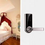 OS8818 Password + Key + Sensor Card Zinc Alloy Electronic Door Lock Touch Screen Electronic Code Lock - Trustpick