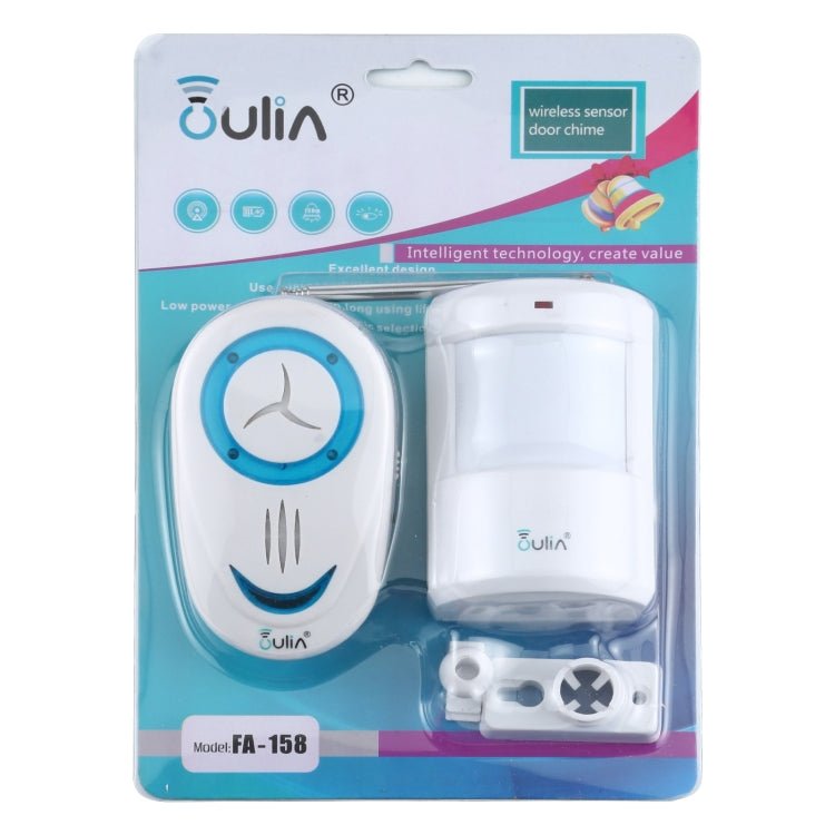 OULIA 220V Wireless Sensor Door Chime Electro Guard Watch, US Plug - Trustpick