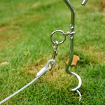 Outdoor Pet Leash Stainless Steel Ground Nail Fixing Bolt, Specification： - Trustpick