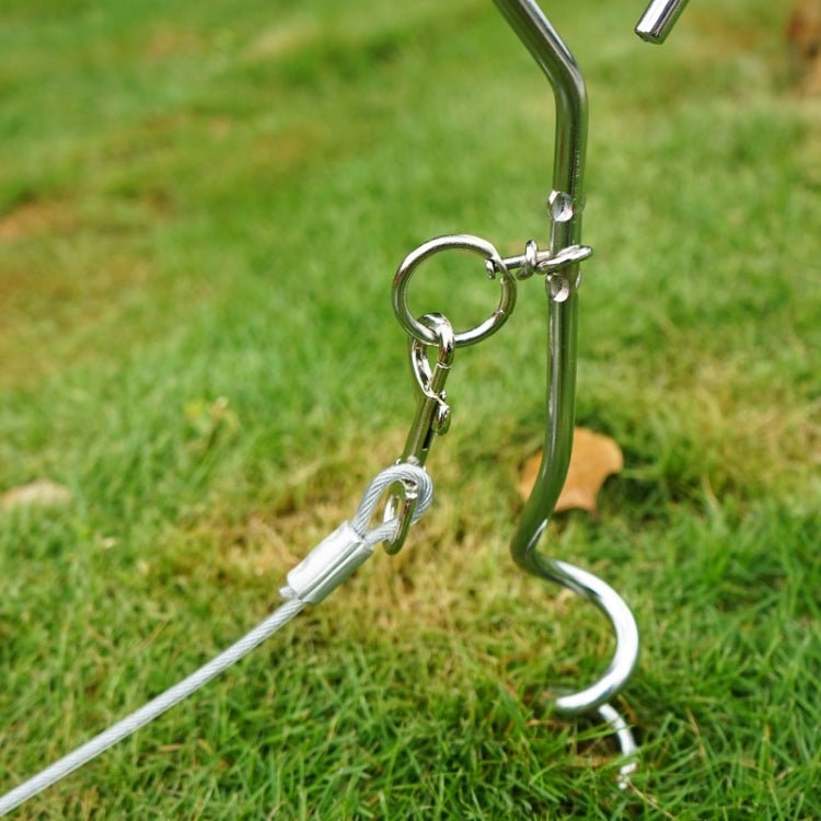 Outdoor Pet Leash Stainless Steel Ground Nail Fixing Bolt, Specification： - Trustpick