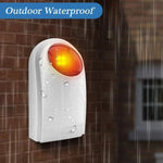 Outdoor Siren with Red Flashlight , Can be used 1.2A 12V as a Backup Battery - Trustpick
