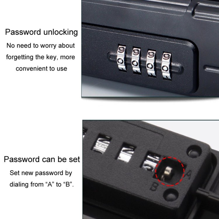 Outdoor Waterproof Beach Password Box Swimming Pool Cell Phone Keys Safe Deposit Box - Trustpick