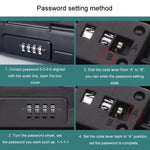 Outdoor Waterproof Beach Password Box Swimming Pool Cell Phone Keys Safe Deposit Box - Trustpick