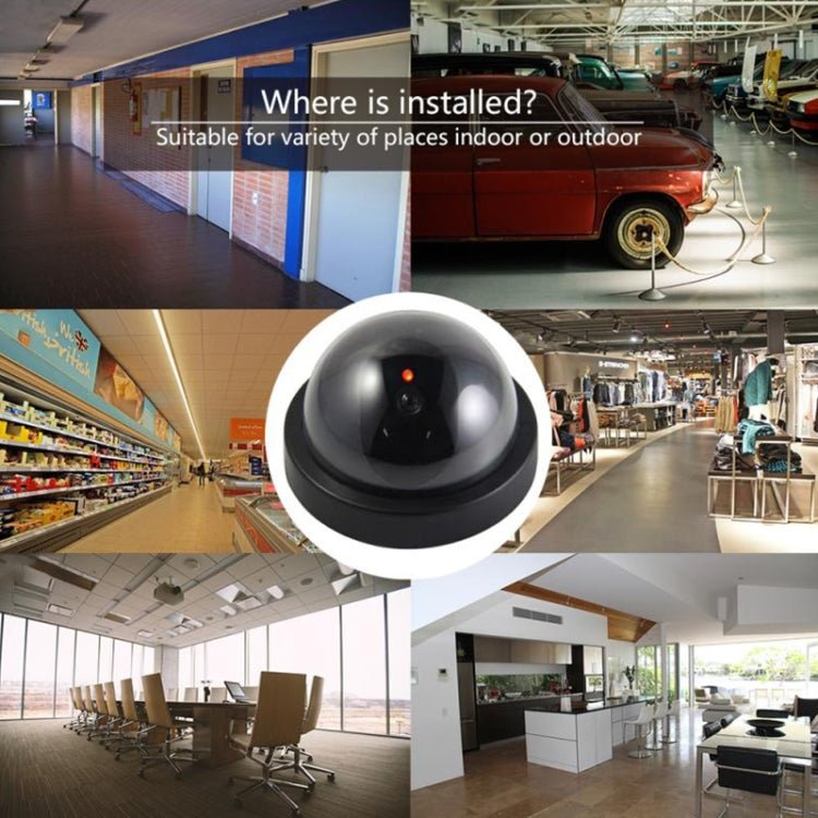 Outdoor Waterproof Infrared CCTV Dummy Dome LED Surveillance Security Camera - Trustpick
