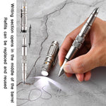 P08 Outdoor LED With Flashing Tungsten Steel Window Breaking Self - Defense Pen - Trustpick